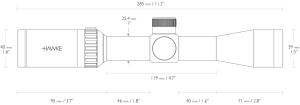 Оптический прицел Hawke Vantage 3-9x40 30/30 (14120)